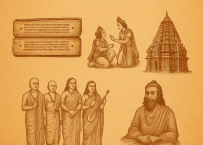हिंदू आध्यात्मिकता का ऐतिहासिक चित्रण – वेद, गीता, संत और मंदिर
