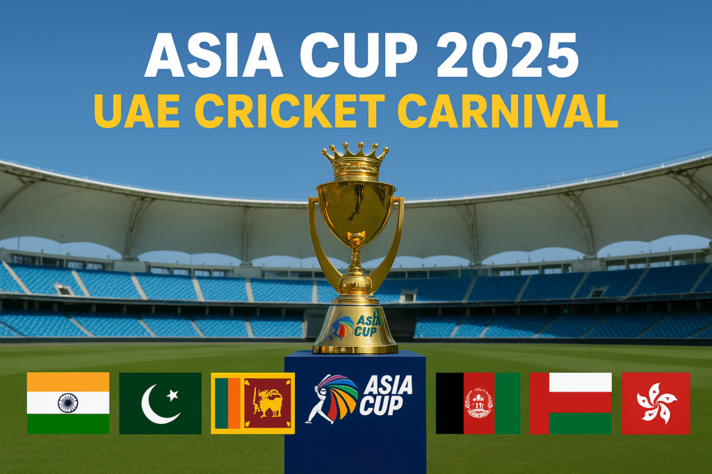 एशिया कप 2025 UAE का ऑफिशियल प्रमोशनल पोस्टर
