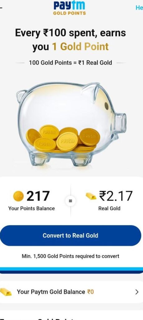 paytm upi gold point